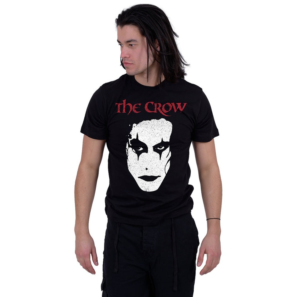 Spiral The Crow - Face Heren Tshirt - Zwart